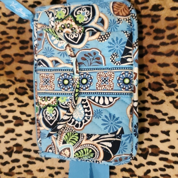 Vera Bradley Retired Bali Blue Fanny Pack Belt Bag 8X5 - Picture 2 of 9